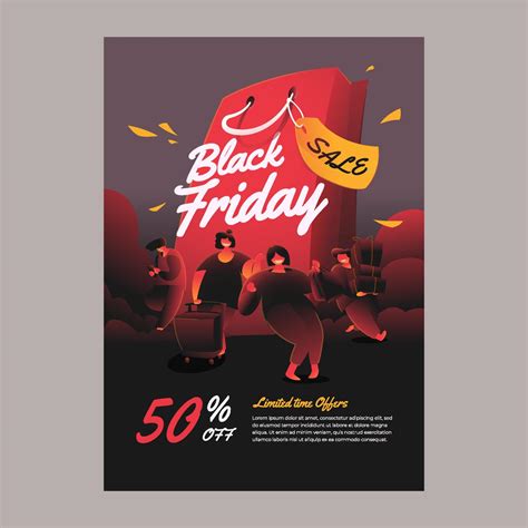 Black Friday Sale Poster Template 3655619 Vector Art at Vecteezy