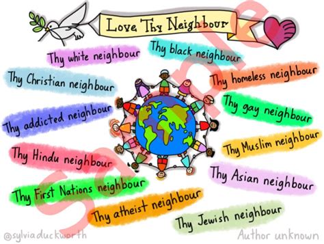 #26 – Love thy neighbour – SylviaDuckworth.shop