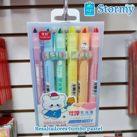 Resaltadores Jumbo Pastel Libreria Stormy