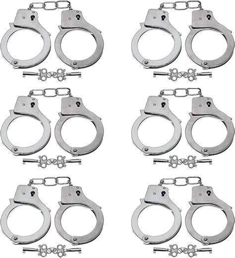 6pcs Toy Handcuffs For Kids Halloween Costumes Hand Cuffs