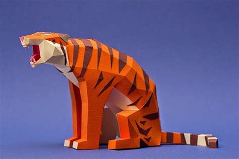 Papercraft Animal Figurines Fubiz Media