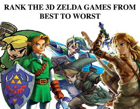 [ALL] - POLL - Rank The 3D Zelda Games From Best To Worst : r/zelda