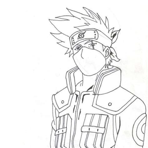 Desenho Do Kakashi Para Copiar - Desenho do Kakashi para Imprimir e colorir - Artesanato Passo a Passo!