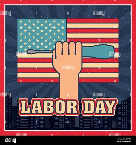 labor day card Stock Vector Image & Art - Alamy