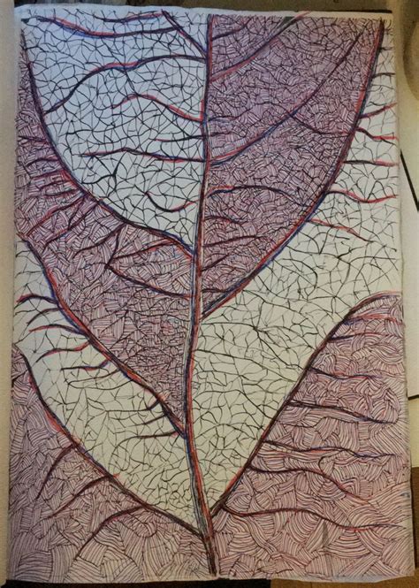 leaf veins, A3 sketchbook | Art courses, Select art, Abstract artwork