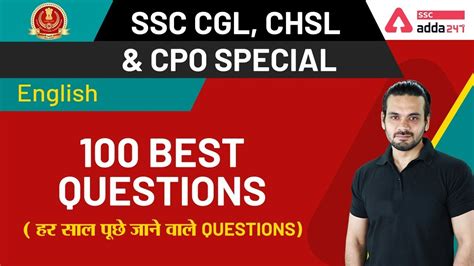 100 best Questions हर सल पछ जन वल Questions English SSC