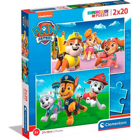 Clementoni Pat Patrouille Double Puzzle 2X20 Pièces Multicolore Kidinn