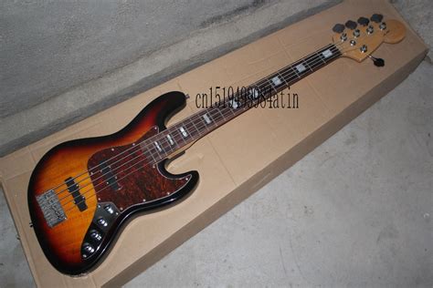 Env O Gratis Calidad F Jazz Bass Cuerdas Sunburst Rosewood