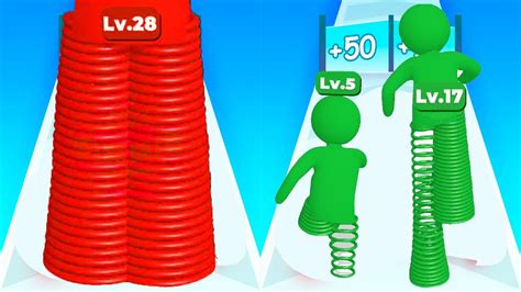 Spring Leg Runner Level Up Runner Level 1⭐ Gameplay Walkthrough