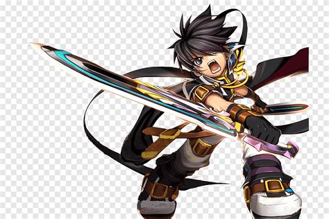 Grand Chase Sieghart Elesis Elsword Wikia Kid Walking Game Weapon