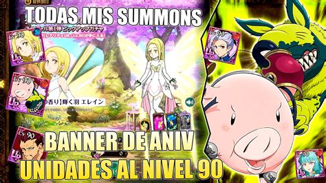 Todas Mis Summons Al Banner Con Unidades Al Nivel Ds Grand Cross