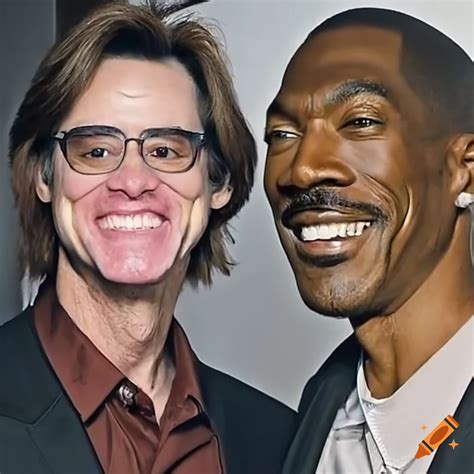 Jim Carrey And Eddie Murphy Laughing Together On Craiyon