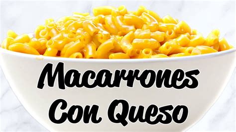 C Mo Hacer Macarrones Con Queso Receta F Cil Simple Youtube