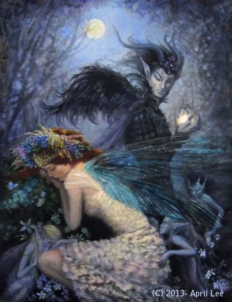 OBERON AND TITANIA BY APRIL LEE | Fairy art, Fairytale illustration ...