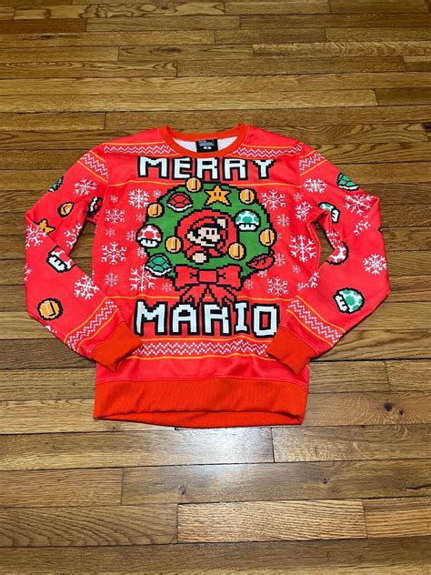 Nintendo Merry Mario Super Mario Bros Ugly Christmas Gem