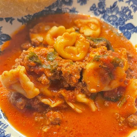 Easy Homemade Cheese Tortellini Soup - The Valley Farmhouse