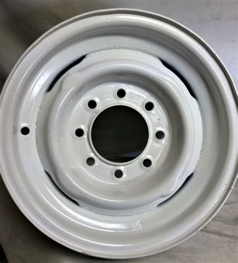 16 Inch 8 Lug Wheel Rim Fits 2500 Chevy GMC Van 8008 White - Wheels Express, Inc