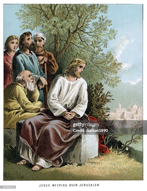 Jesus Weeping Over Jerusalem High Res Vector Graphic Getty Images