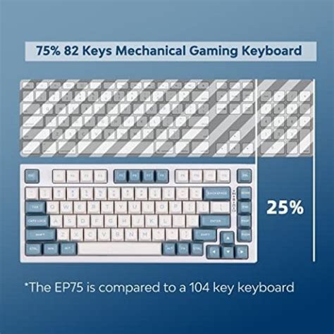 EPOMAKER EP75 75 Mechanical Keyboard Hot Swappable BT5 0 2 4G USB C Wired Wireless Gaming