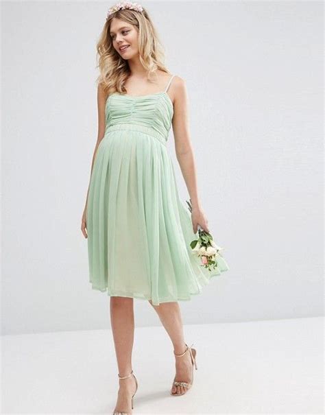 Asos Maternity Asos Maternity Wedding Ruched Bandeau Midi Dress