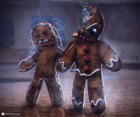 KRAMPUS Concept Art Shows Demonic Gingerbread Men Evil Elves And