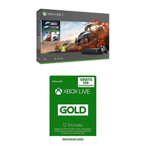 Xbox One X Forza Horizon 4 And Forza Motorsport 7 Bundle Game Pass Amazon De Games