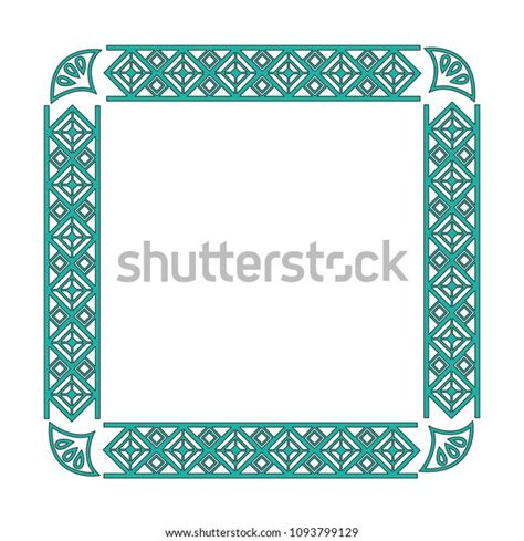 Art Deco Frame Elegant Decorative Square Stock Vector Royalty Free