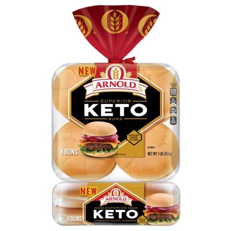 Arnold Keto Hamburger Buns 8 Count 12 Oz