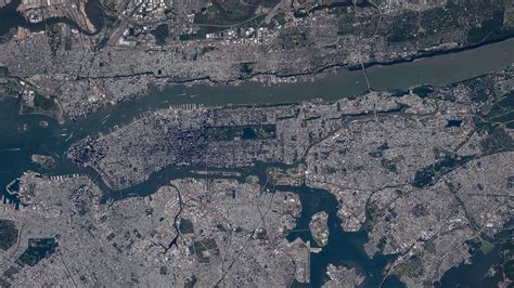 Satellite Image of New York City - backiee