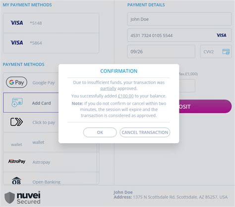 Partial Approval Nuvei Documentation