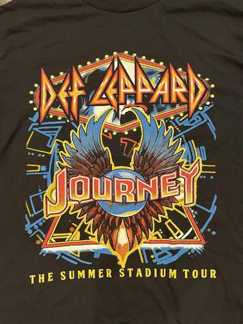 Def Leppard And Journey The Summer Stadium Tour Signature T Shirt