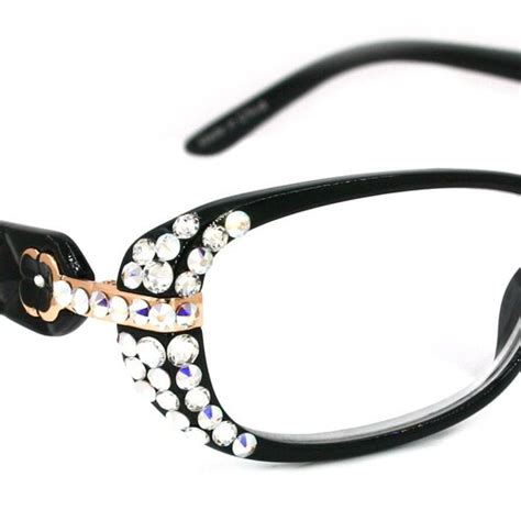 Glamour Quilted Bling Reading Glasses For Women W L Etsy