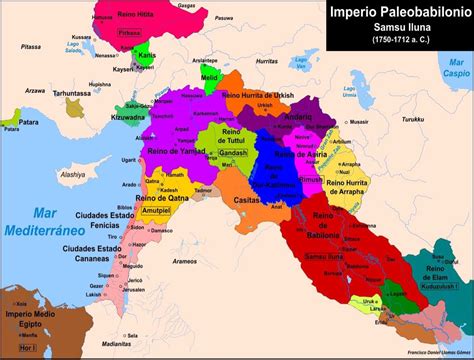 Imperio Paleobabilonio 1750 1712 Ac Mapas Históricos Mapa