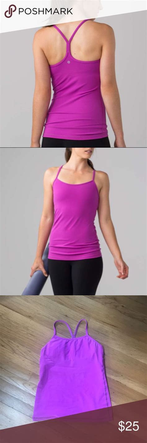 FLASH SALE Lululemon Power Y Tank In Ultra Violet Athletic Tank Tops