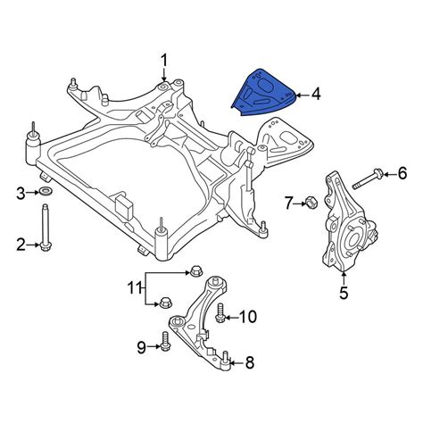 Nissan OE 54340JA000 Front Right Suspension Crossmember Stop