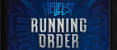 Hellfest Le Running Order Visualmusic