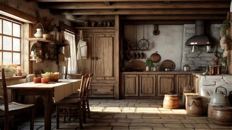 Premium Photo | Rustic Farmhouse interior design