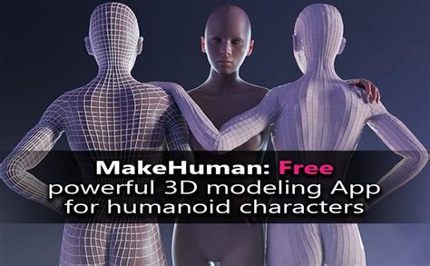 Creating 3d characters with MakeHuman software (Free)