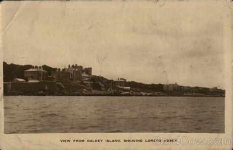 View from Dalkey Island, showing Loreto Abbey Ireland Postcard