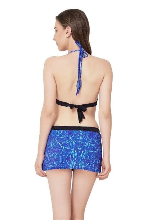 Amante Blue Printed Halter Bikini Top Buy Amante Blue Printed Halter