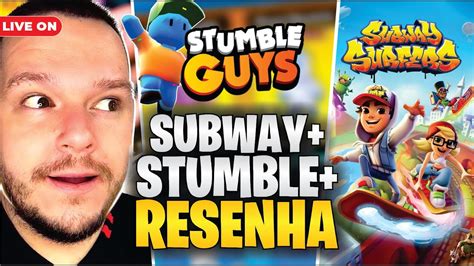 Aquela Resenha Jogando Subway Stumble Guys Ao Vivo Jogando