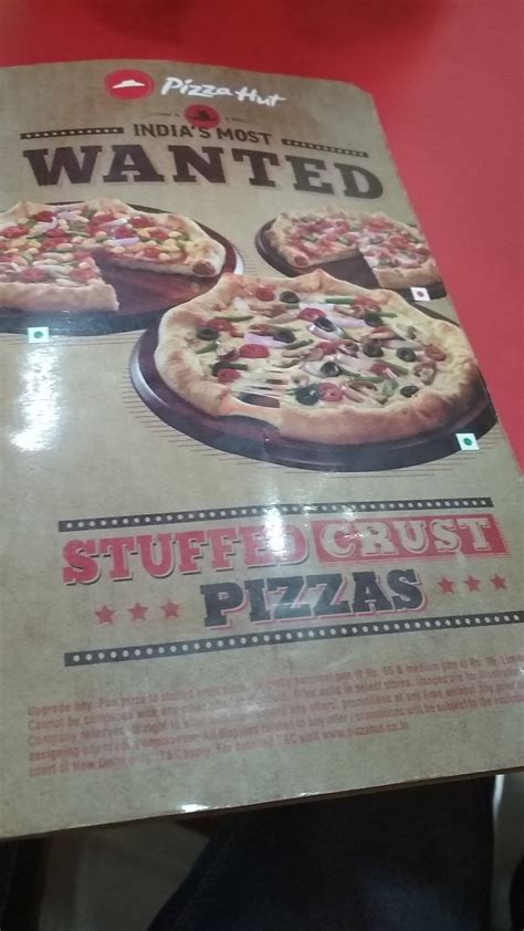 Menu At Pizza Hut Mumbai Gr Flr Hotel Blue Diamond Plot No A B