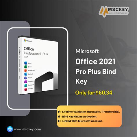 Buy Microsoft Office 2021 Pro Plus BIND Key Reusable And Transferable