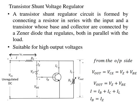 SOLUTION Transistor Shunt Voltage Regulator And Problems Studypool