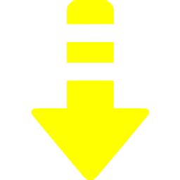 Yellow Arrow Down Icon Free Yellow Arrow Icons