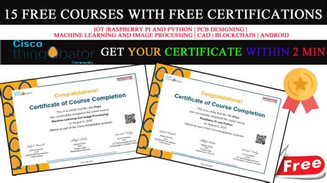 Cisco Thingqbator Free Courses With Certification Free Online Courses