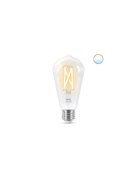 Lampadina Led A Goccia Filamento Trasparente St E Wifi Wiz Yagos It