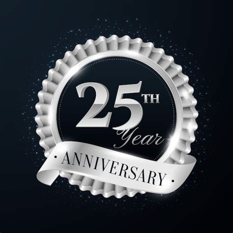 Silver 25th Anniversary Logo Free Vectors And Psds To Download