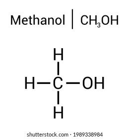 Vector Methanol Chemical Structure Stock Vector (Royalty Free) 2118298859 | Shutterstock