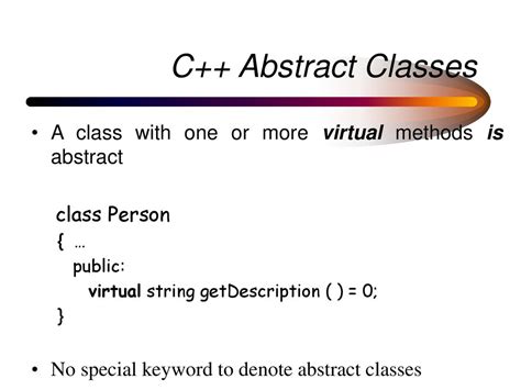 Abstract Classes Ppt Download